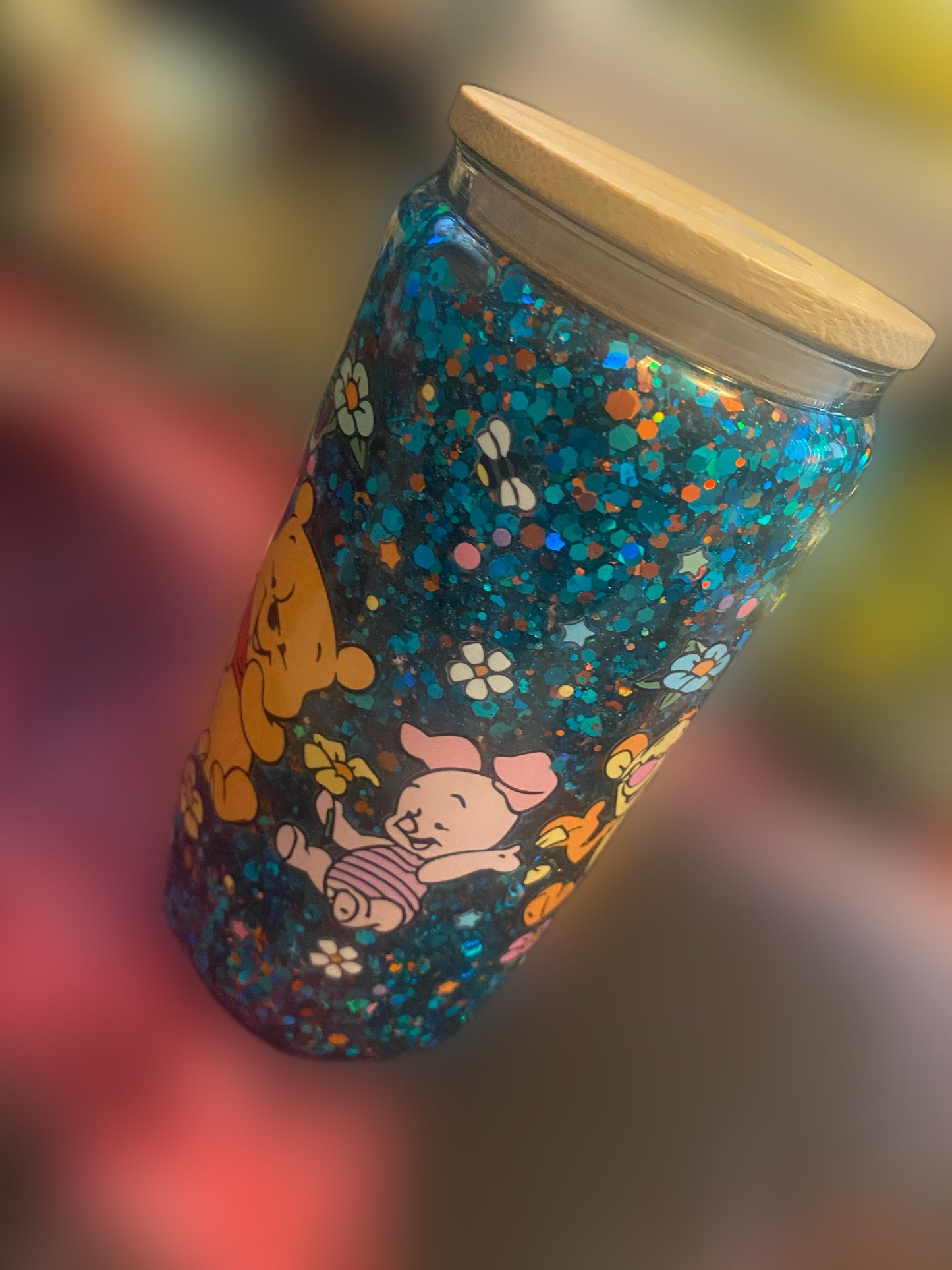 Winnie the Pooh snowglobe tumbler✨