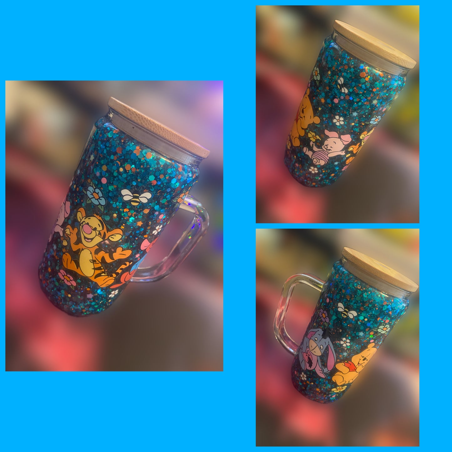 Winnie the Pooh snowglobe tumbler✨