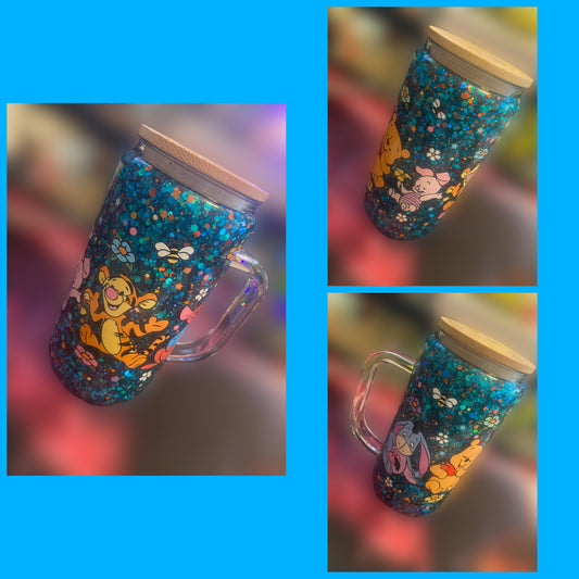 Winnie the Pooh snowglobe tumbler✨