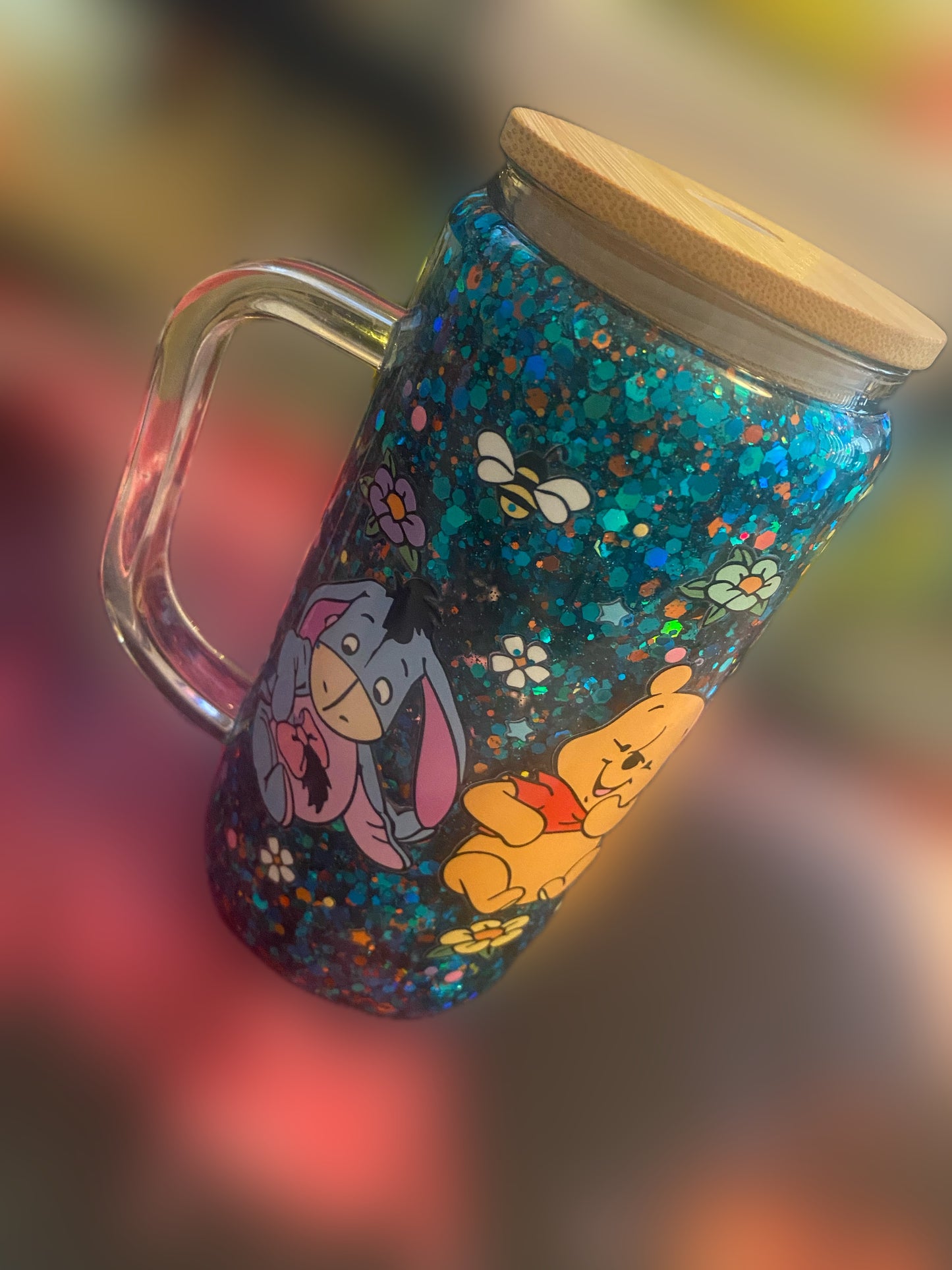 Winnie the Pooh snowglobe tumbler✨