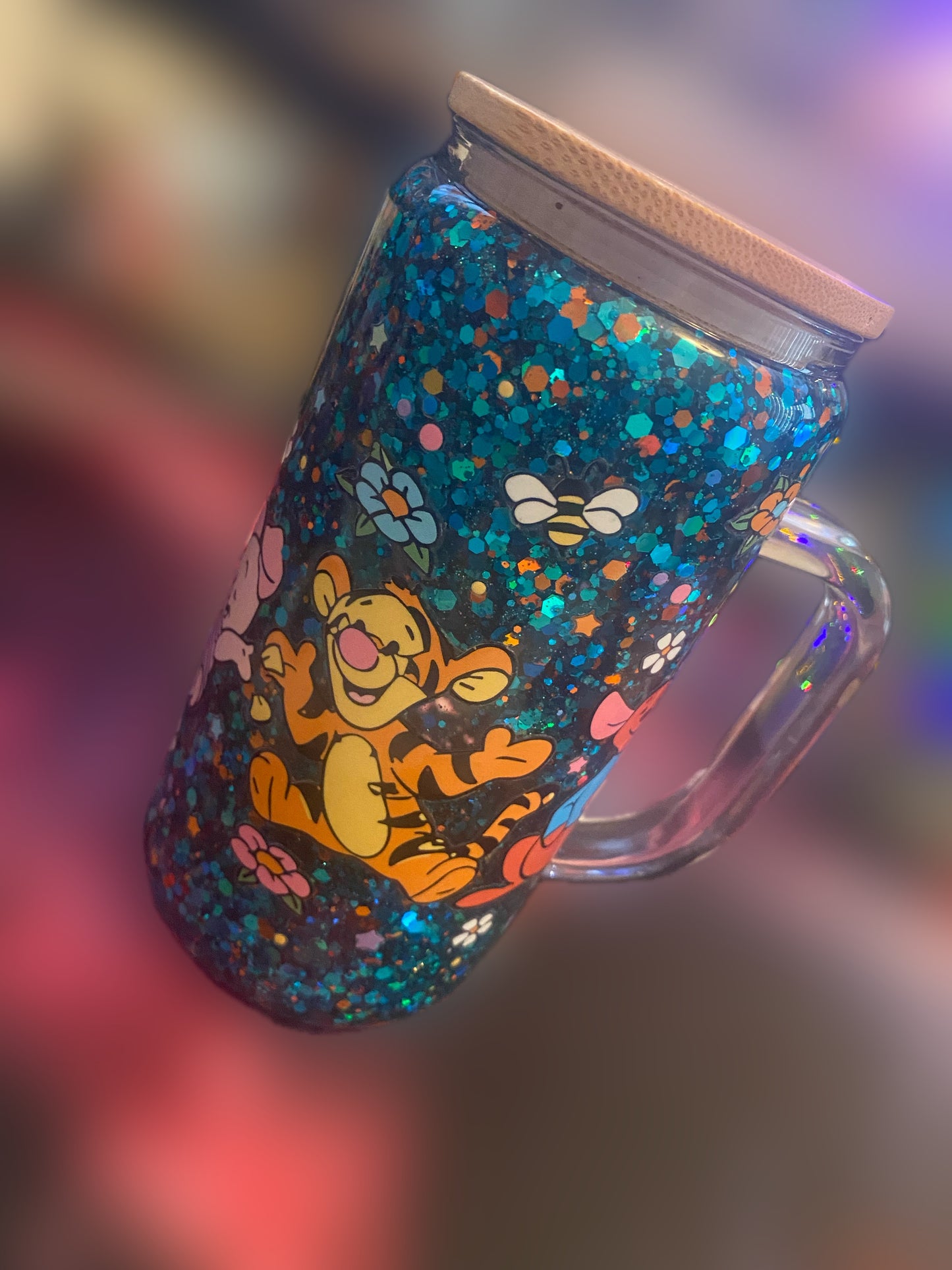 Winnie the Pooh snowglobe tumbler✨